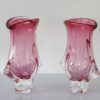 Pair of vases designed by Josef Hospodka, Chribska Glassworks, Czech Republic, 1960s