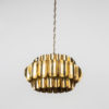 Rare brass pendant lamp by Thorsten Orrling, Hans-Agne Jakobsson, Sweden, 1960s