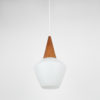 Danish vintage pendant by Ejnar B. Mielby, Lyfa, Denmark, 1960s