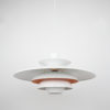 Danish vintage pendant lamp Sofie by Kurt Wiborg, Jeka, 1980s