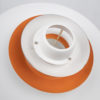 Danish vintage pendant lamp Sofie by Kurt Wiborg, Jeka, 1980s