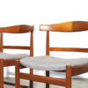 Set of 4 vintage teak dining chairs by Soborg Mobelfabrik Denmark 1960s