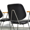 Set of 4 mid-century vintage industrial dining chairs by Wim Rietveld for Kembo, Netherlands 1950s