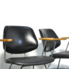 Set of 4 mid-century vintage industrial dining chairs by Wim Rietveld for Kembo, Netherlands 1950s