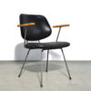 Set of 4 mid-century vintage industrial dining chairs by Wim Rietveld for Kembo, Netherlands 1950s