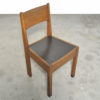 Set of 6 vintage Haagse School oak dining chairs, Netherlands Art Deco 1930s