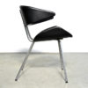 Pair of vintage tube frame chairs by Gebr De Wit in Schiedam Netherlands 1950s