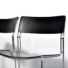 Set of 4 stackable leather dining chairs, model Sultana, from the Italian house Arrben International, 1980s