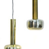 Pair of vintage Guldpendel hanging lamps by Vilhelm Lauritzen for Louis Poulsen Danish 1960s