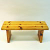 Solid Pine bench in the style of Roland Wilhelmsson- Sweden 1970s