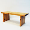 Solid Pine bench in the style of Roland Wilhelmsson- Sweden 1970s