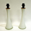White Glass tablelamp pair by Berndt Nordstedt for Bergboms -Sweden 1960s