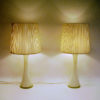 White Glass tablelamp pair by Berndt Nordstedt for Bergboms -Sweden 1960s