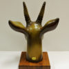 Vintage stoneware Deer head 1940s by Gunnar Nylund, Rörstrand-Sweden