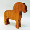 Norwegian Wood horse figurine Fjordingen 1980s