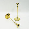 Brass candlestick pair by Gunnar Ander, Ystad Metall Sweden 1950s
