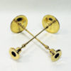 Brass candlestick pair by Gunnar Ander, Ystad Metall Sweden 1950s