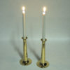 Brass candleholder pair by Hans Bølling for Torben Ørskov & Co, Denmark 1950s