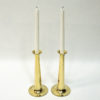 Brass candleholder pair by Hans Bølling for Torben Ørskov & Co, Denmark 1950s