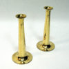 Brass candleholder pair by Hans Bølling for Torben Ørskov & Co, Denmark 1950s