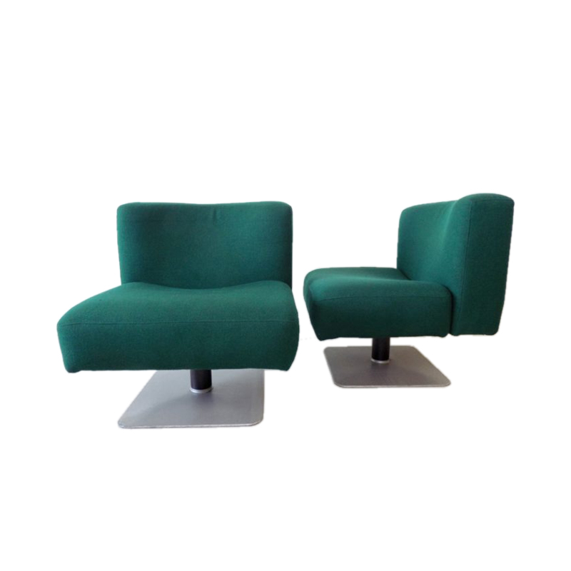 Mauser System 350 set of 2 lounge chairs by Herbert Hirche