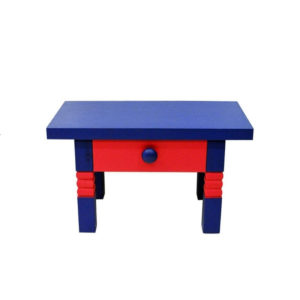 Colorful pink and blue pine chest of drawer by Erik Höglund - Sweden 1960s