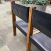 Unique Piece Pierre Chapo Leather and Elm Chapo Bench for Charlotte Perriand