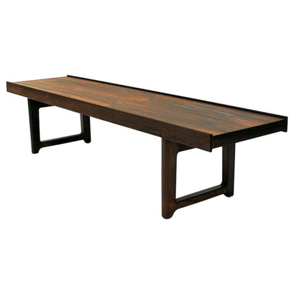Krobo bench rosewood 1.5m by Torbjørn Afdal - Norway 1960s