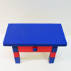 Colorful pink and blue pine chest of drawer by Erik Höglund - Sweden 1960s