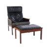 Danish Capella Lounge Chair with Ottoman by Illum Wikkelsø for Niels Eilersen, 1950s