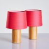 Table Lamp with Teak Base by Uno & Östen Kristiansson for Luxus, 1960s