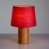Table Lamp with Teak Base by Uno & Östen Kristiansson for Luxus, 1960s
