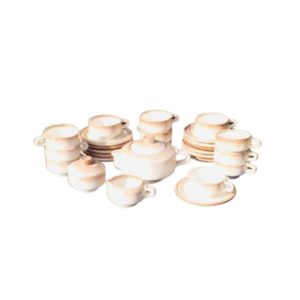 Vintage ' Fat Lava ' style Tea service
