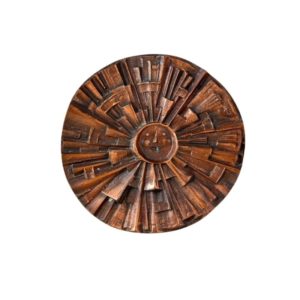 Vintage Bronze Wall Decor by Hungarian Craftsmanship Company, 1960s