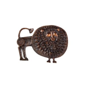 Bronze Lion Wall Ornament by Ottó Kopcsányi for Hungarian Craftsmanship Company, 1970s