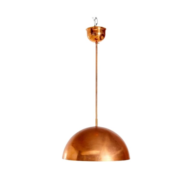 Copper Pendant Lamp, 1970s