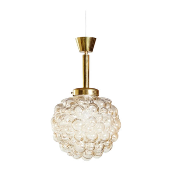 Amber Pendant by Helena Tynell for Limburg, 1960s