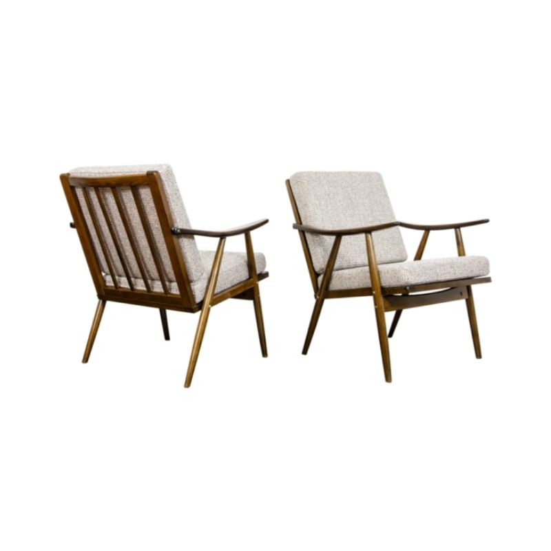 Pair of mid-century armchairs 1970’s Czechoslovakia