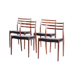 Set of 4 Model 78 Rosewood Chairs by Niels O. Moller