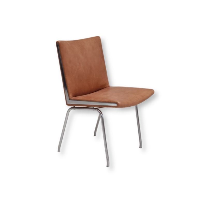 Danish design by H.J.Wegner, 60s, chairs model AP38, completely restored, leather