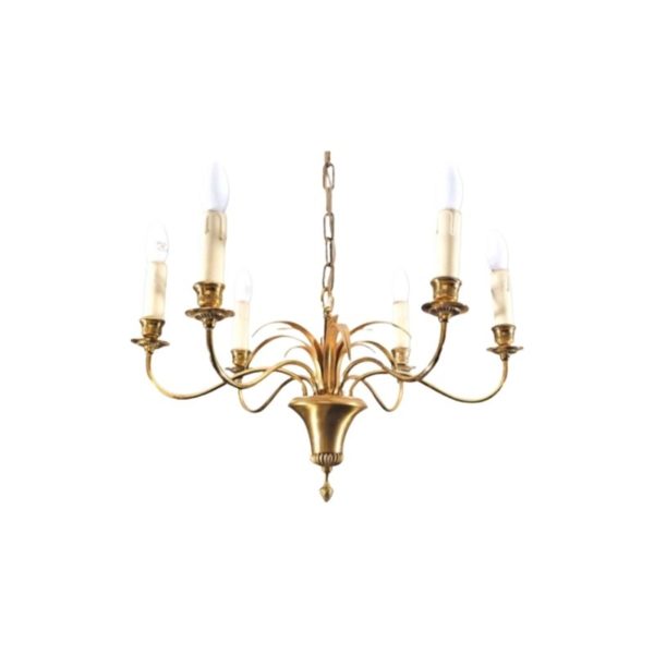 Vintage Palm tree by Maison Boulanger Chandelier