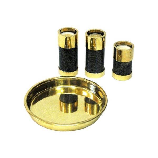 Norwegian Candleholder set of three by Saulo- Sulitjelma 1970s