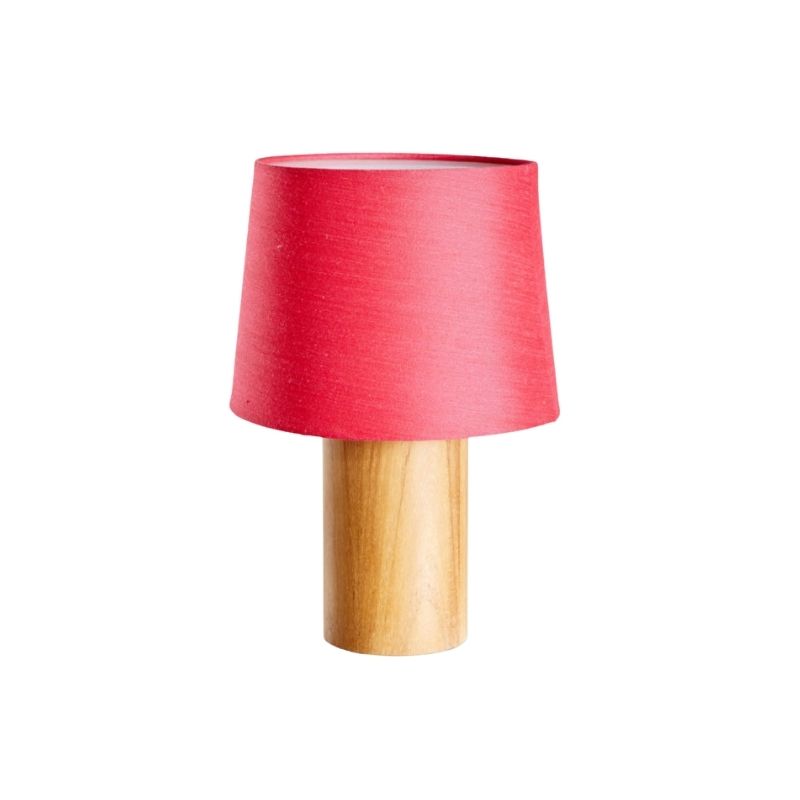 Table Lamp with Teak Base by Uno & Östen Kristiansson for Luxus, 1960s
