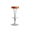 Leather Bar Stool by Piet Hein for Fritz Hansen, 1960s