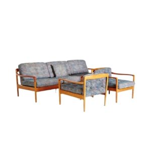 Teak Framed Living Room Set from Knoll International, 1960s