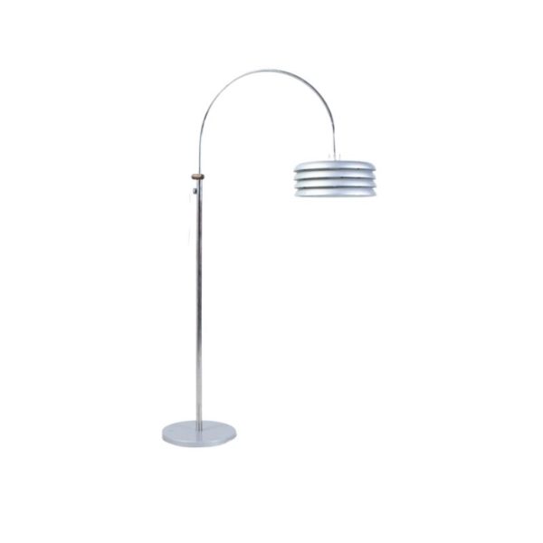Silver Floor Lamp by Tamás Borsfay