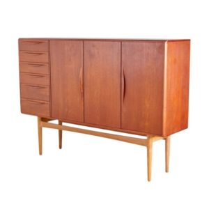 Teak Buffet by Henry Rosengren Hansen for Brande Møbelindustri, 1960s