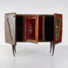 Italian Lacquered Buffet with Decoration, 1970s