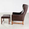 Model 965H Armchair with ottoman by Fredrik Kayser for Vatne Møbler, 1960s