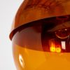 Amber Glass Pendant with Hemispherical Copper Shade, 1950s
